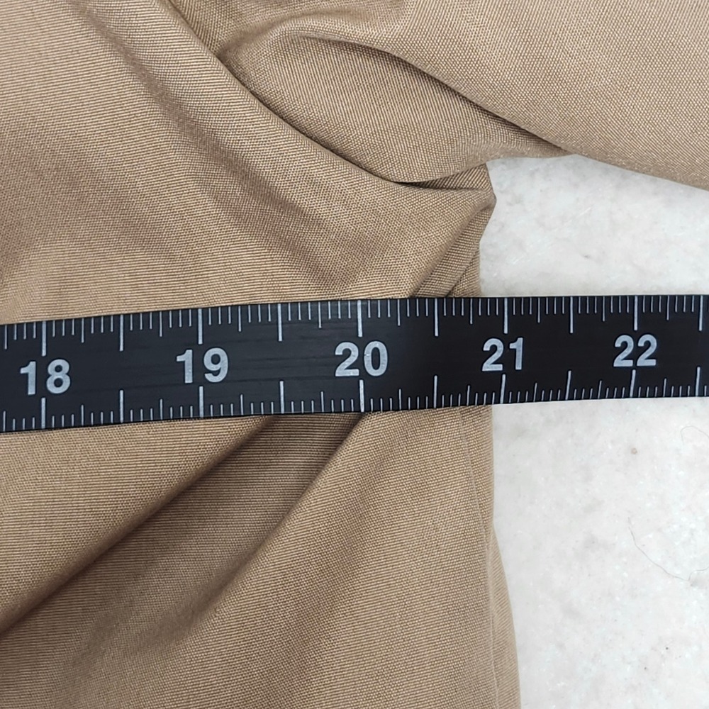 Vintage 70s 80s Tan Mountain Parka Hooded Jacket Plaid Lined Sears Utility 14 L - Picture 4 of 14